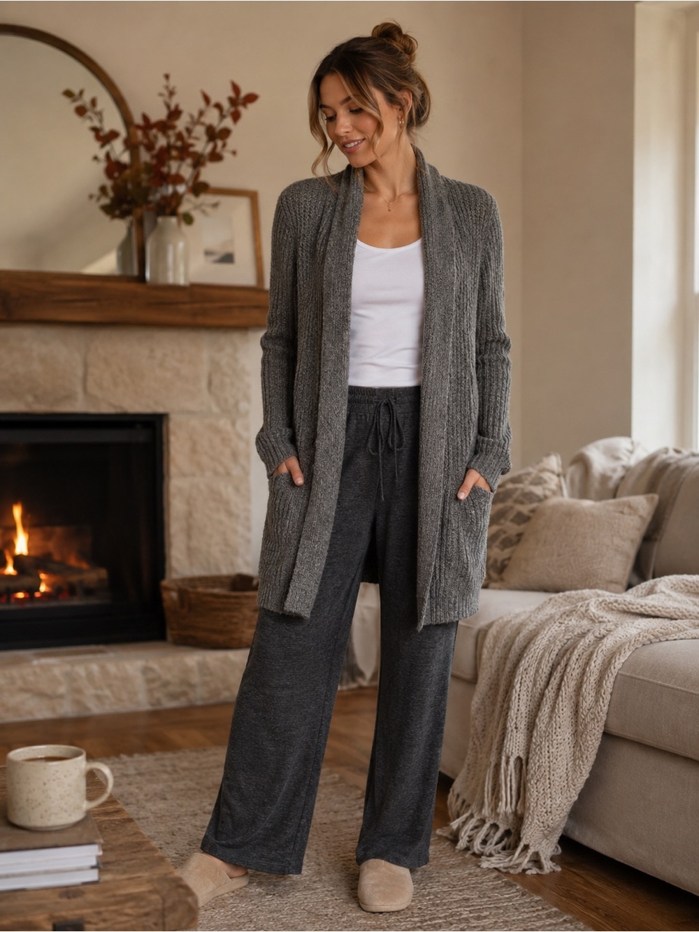 BAREFOOT DREAMS cozychic lite cardigan